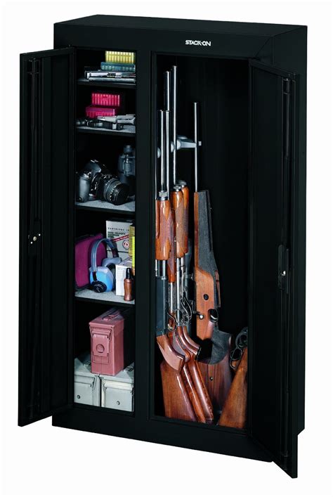 stack on gun cabinet organizer